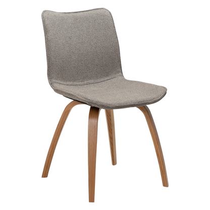 Stuhl Genip Taupe / Eiche (2er-Set)