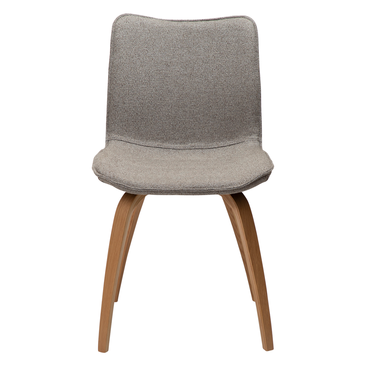 Stuhl Genip Taupe / Eiche (2er-Set)