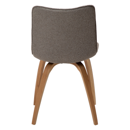 Stuhl Genip Taupe / Eiche (2er-Set)
