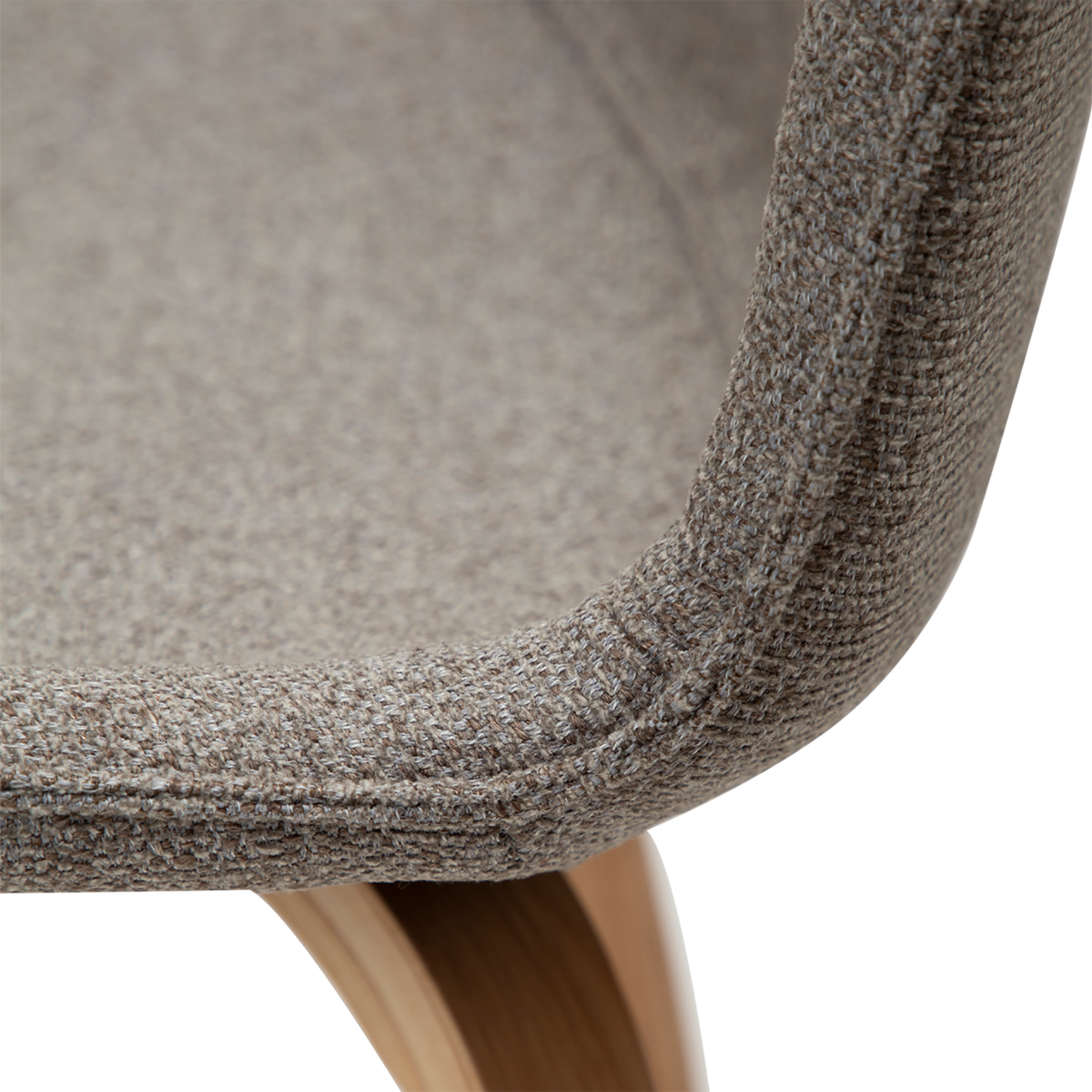 Stuhl Genip Taupe / Eiche (2er-Set)
