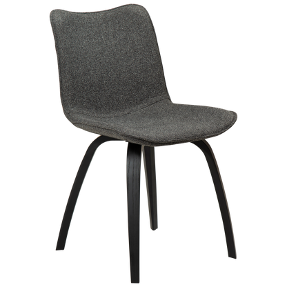 Stuhl Genip Kieselgrau / Esche schwarz (2er-Set)