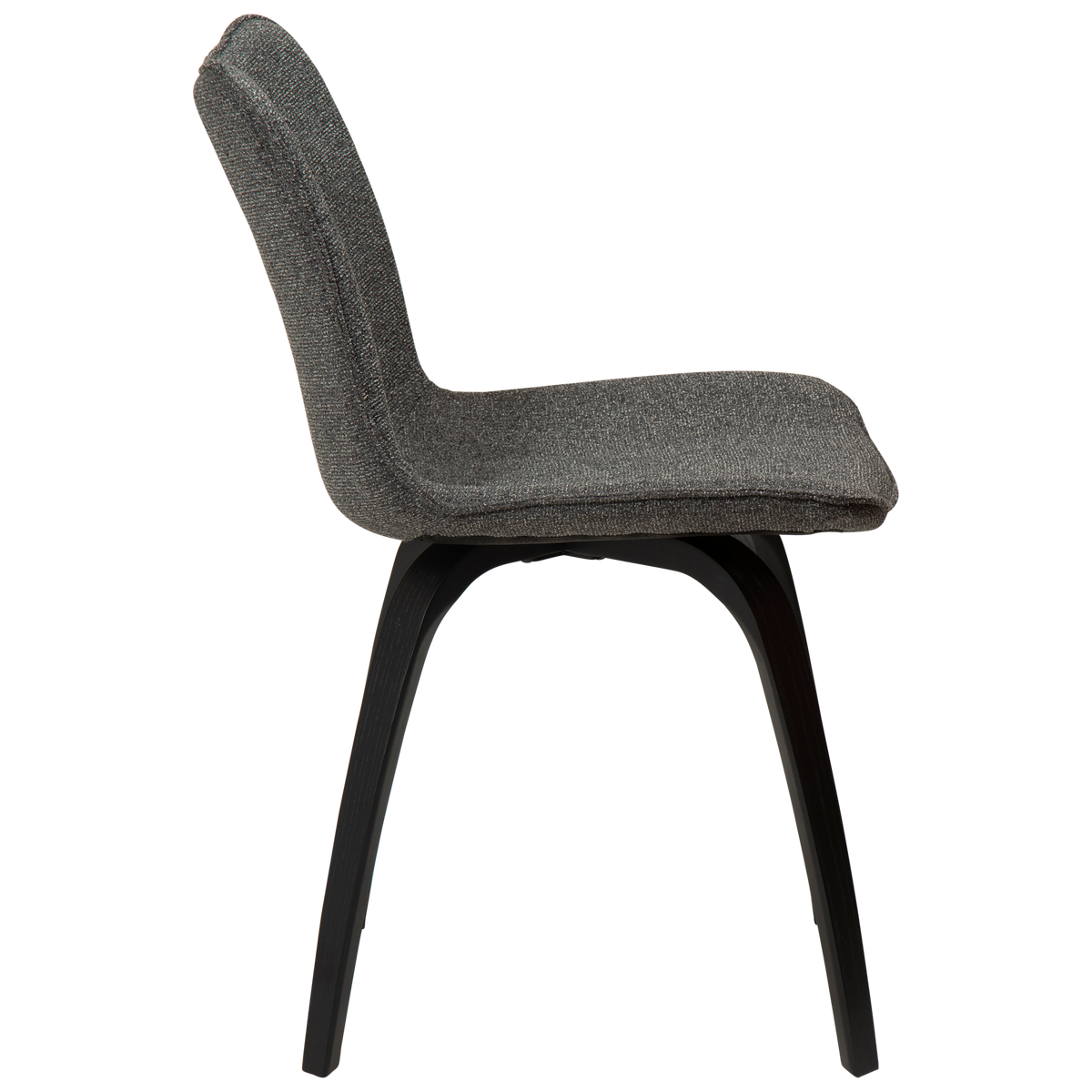 Stuhl Genip Kieselgrau / Esche schwarz (2er-Set)
