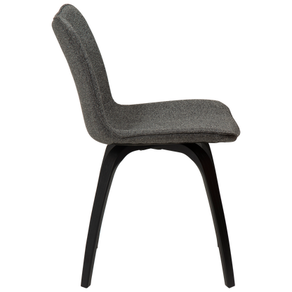 Stuhl Genip Kieselgrau / Esche schwarz (2er-Set)
