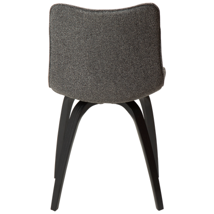 Stuhl Genip Kieselgrau / Esche schwarz (2er-Set)