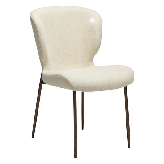 Stuhl Guai Mandelbeige schimmernd (2er-Set)