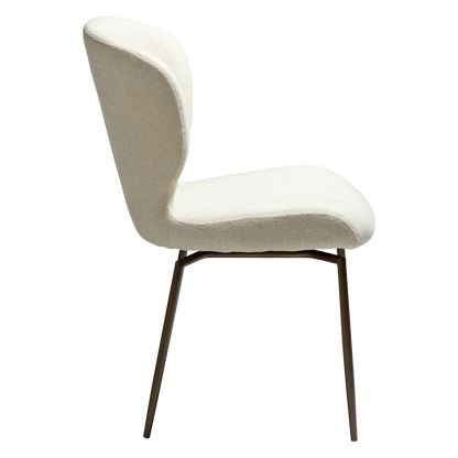 Stuhl Guai Mandelbeige schimmernd schwenkbar (2er-Set)