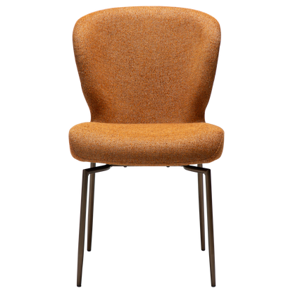 Stuhl Guai Rostorange schwenkbar (2er-Set)