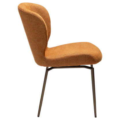 Stuhl Guai Rostorange schwenkbar (2er-Set)
