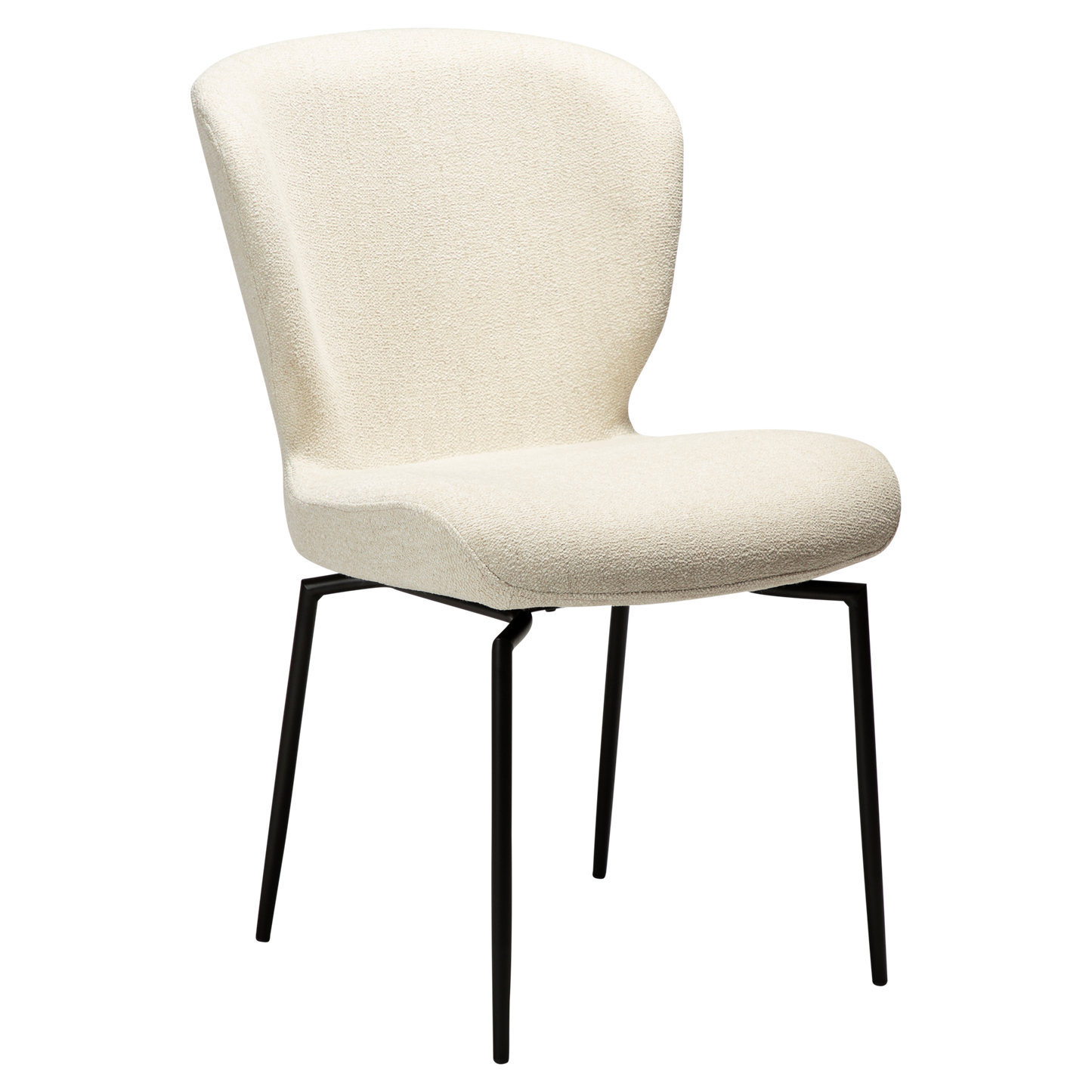 Stuhl Guai Creme / schwarz schwenkbar (2er-Set)