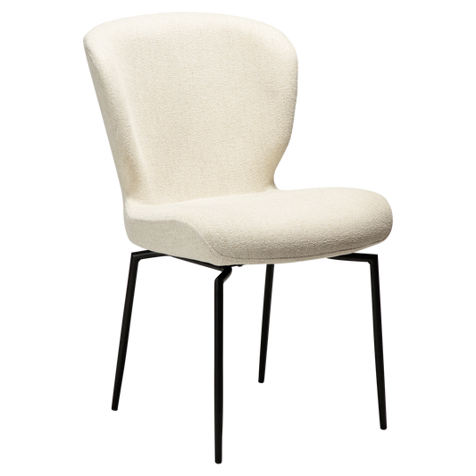 Stuhl Guai Creme / schwarz schwenkbar (2er-Set)