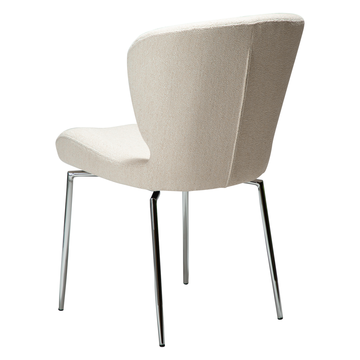 Stuhl Guai Creme / chrom schwenkbar (2er-Set)