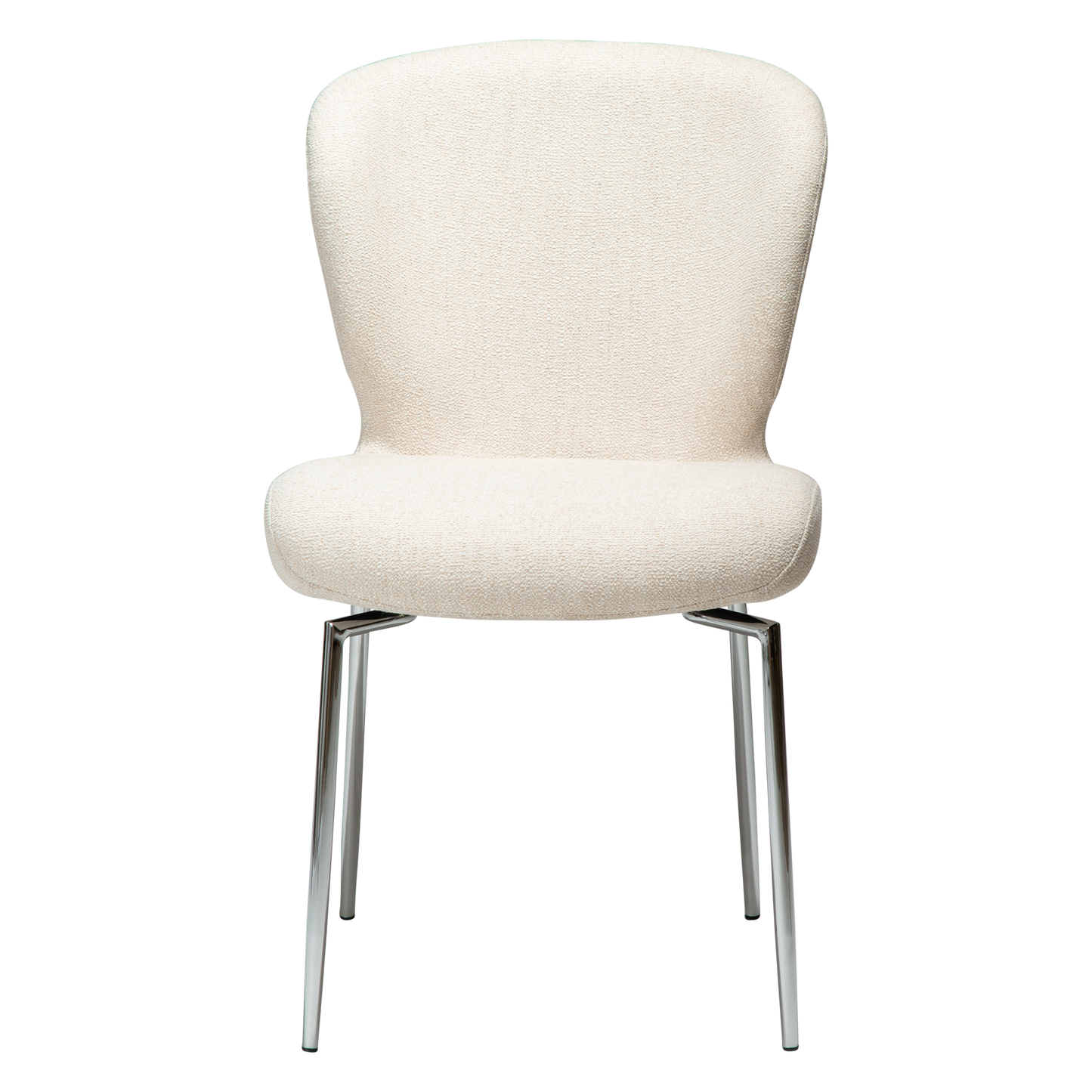 Stuhl Guai Creme / chrom schwenkbar (2er-Set)