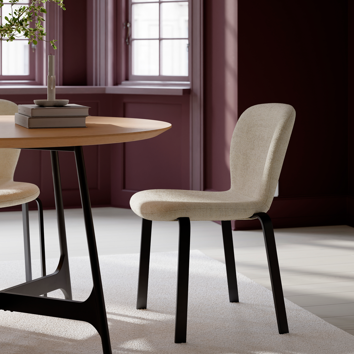Stuhl Hopea Creme (2er-Set)