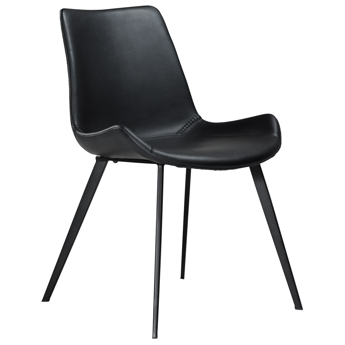 Stuhl Hura Kunstleder Schwarz (2er-Set)