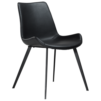 Stuhl Hura Kunstleder Schwarz (2er-Set)