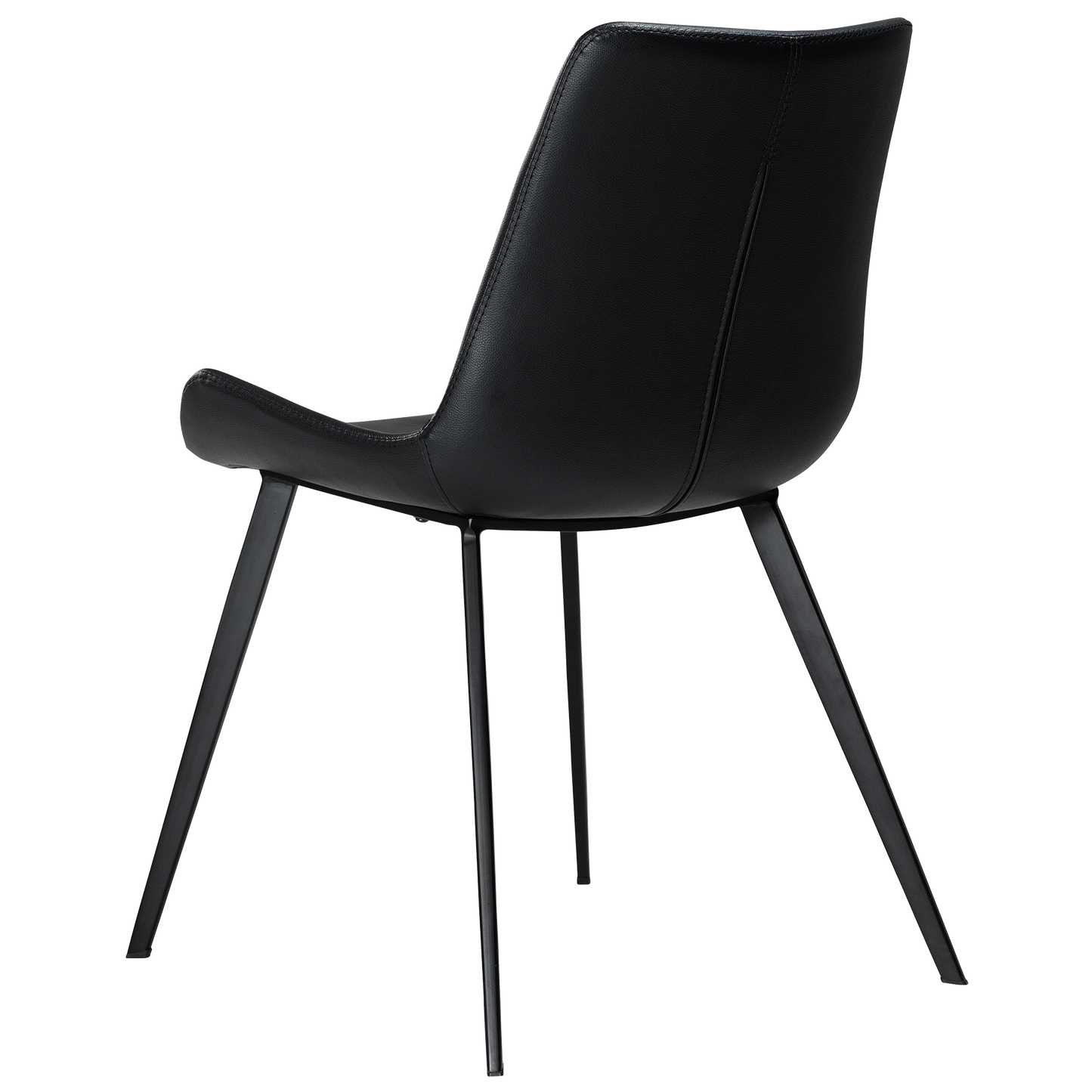 Stuhl Hura Kunstleder Schwarz (2er-Set)