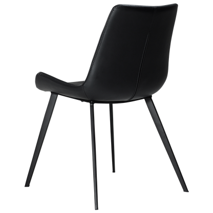 Stuhl Hura Kunstleder Schwarz (2er-Set)