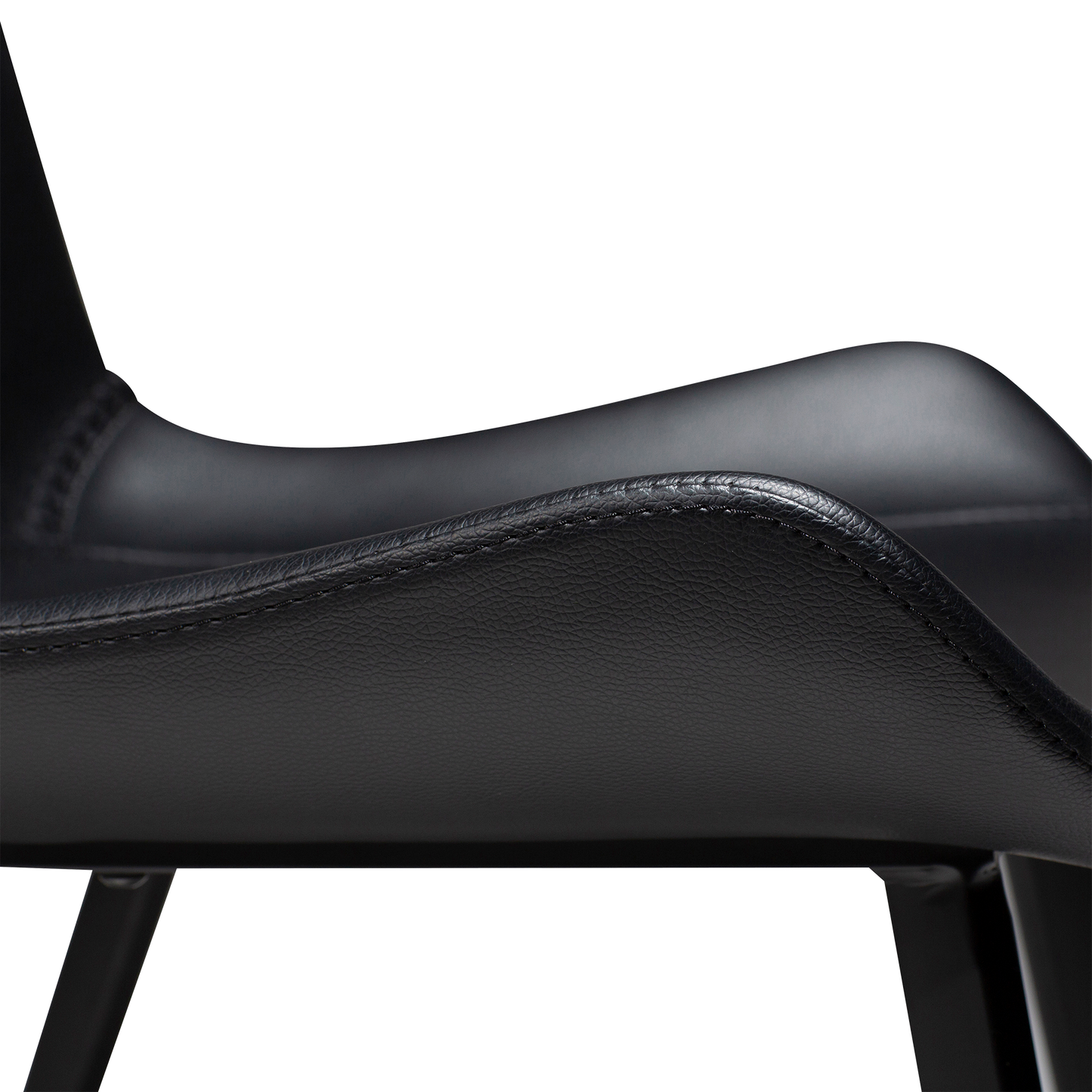 Stuhl Hura Kunstleder Schwarz (2er-Set)