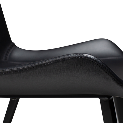 Stuhl Hura Kunstleder Schwarz (2er-Set)