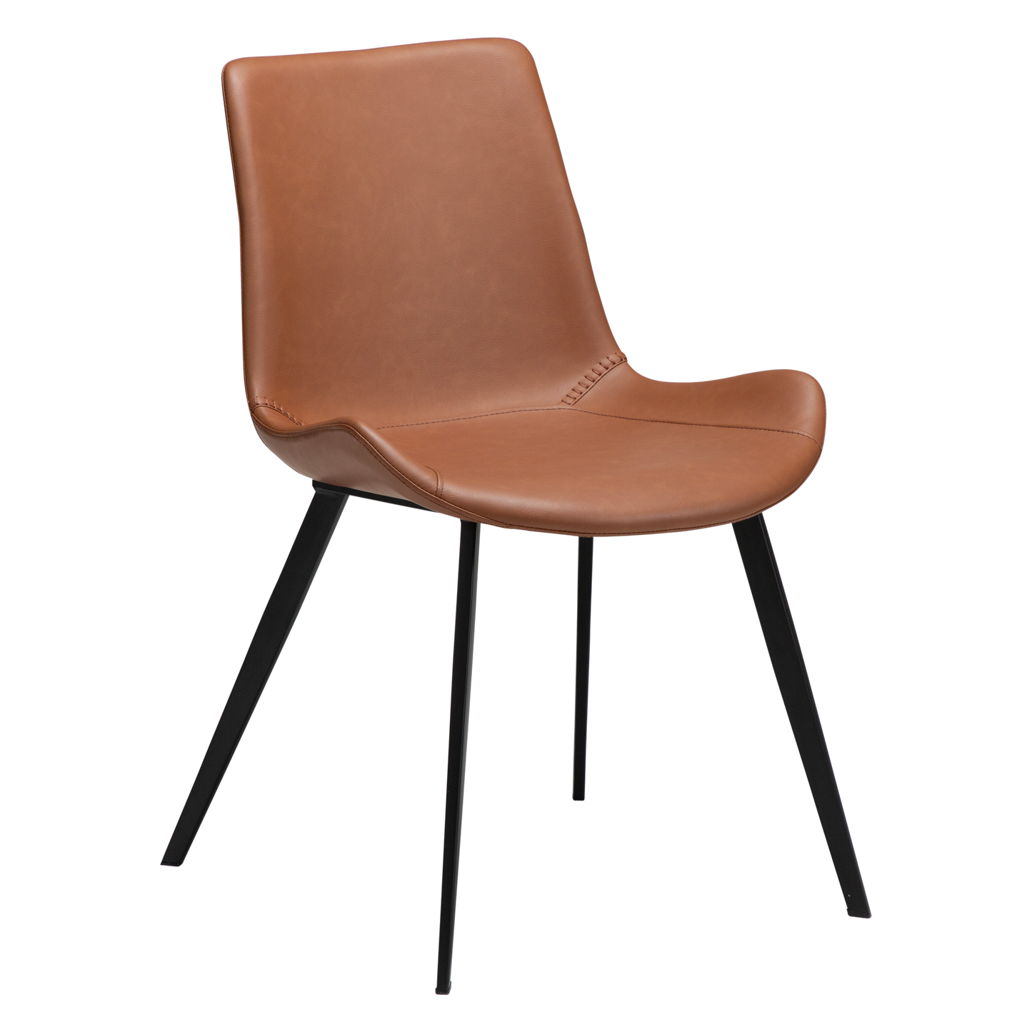 Stuhl Hura Kunstleder Cognac (2er-Set)