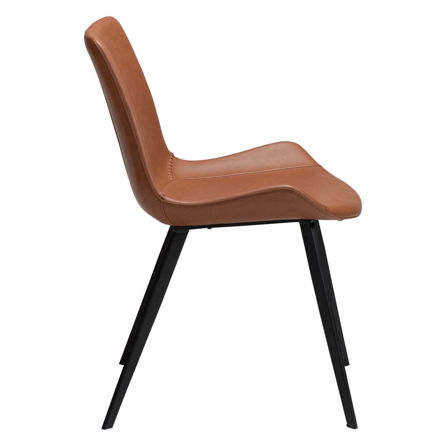 Stuhl Hura Kunstleder Cognac (2er-Set)