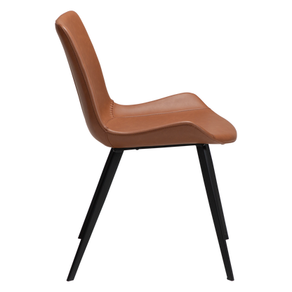 Stuhl Hura Kunstleder Cognac (2er-Set)