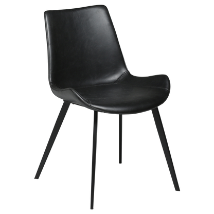 Stuhl Hura Kunstleder Vintage Schwarz (2er-Set)