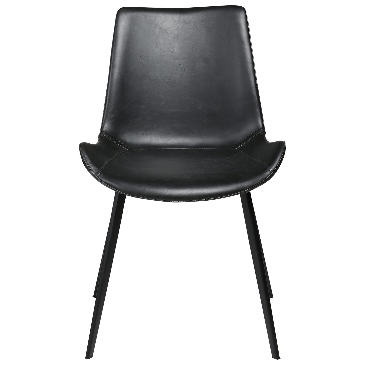 Stuhl Hura Kunstleder Vintage Schwarz (2er-Set)