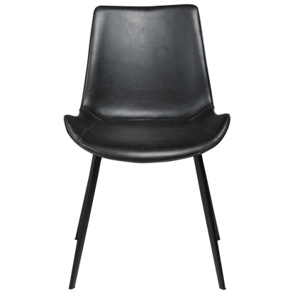 Stuhl Hura Kunstleder Vintage Schwarz (2er-Set)