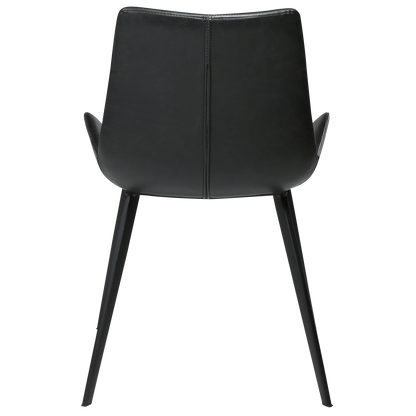 Stuhl Hura Kunstleder Vintage Schwarz (2er-Set)