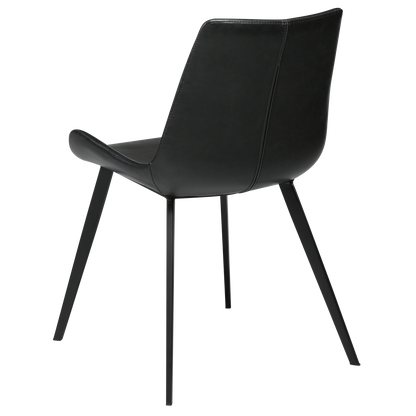 Stuhl Hura Kunstleder Vintage Schwarz (2er-Set)