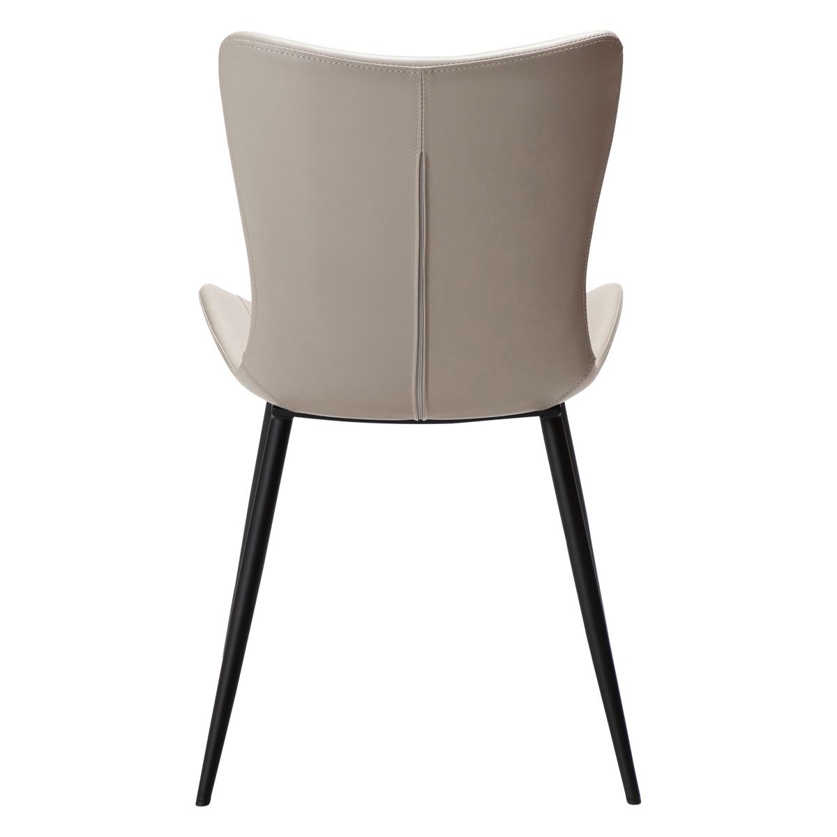 Stuhl Morus Kunstleder Kaschmir / schwarz (2er-Set)