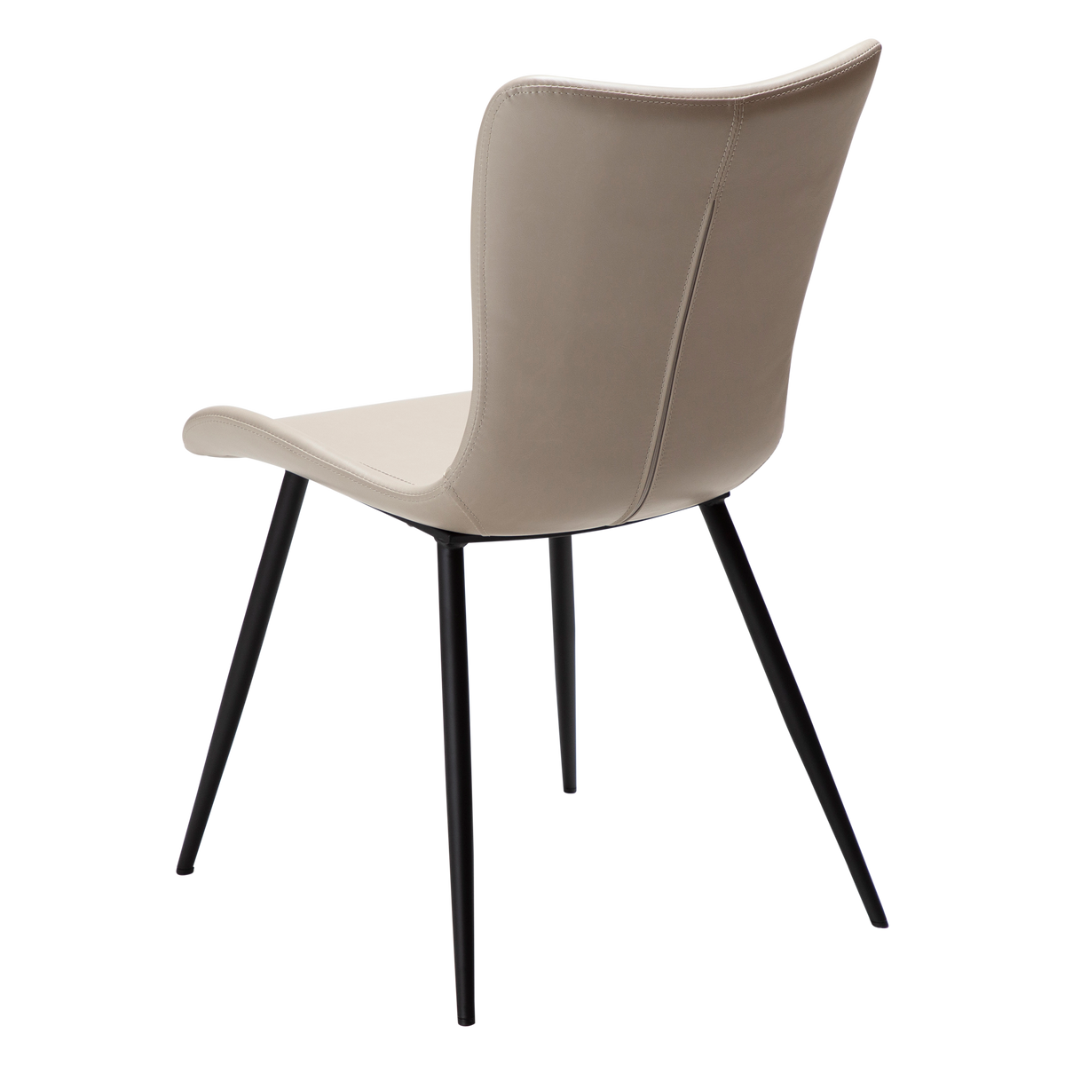 Stuhl Morus Kunstleder Kaschmir / schwarz (2er-Set)