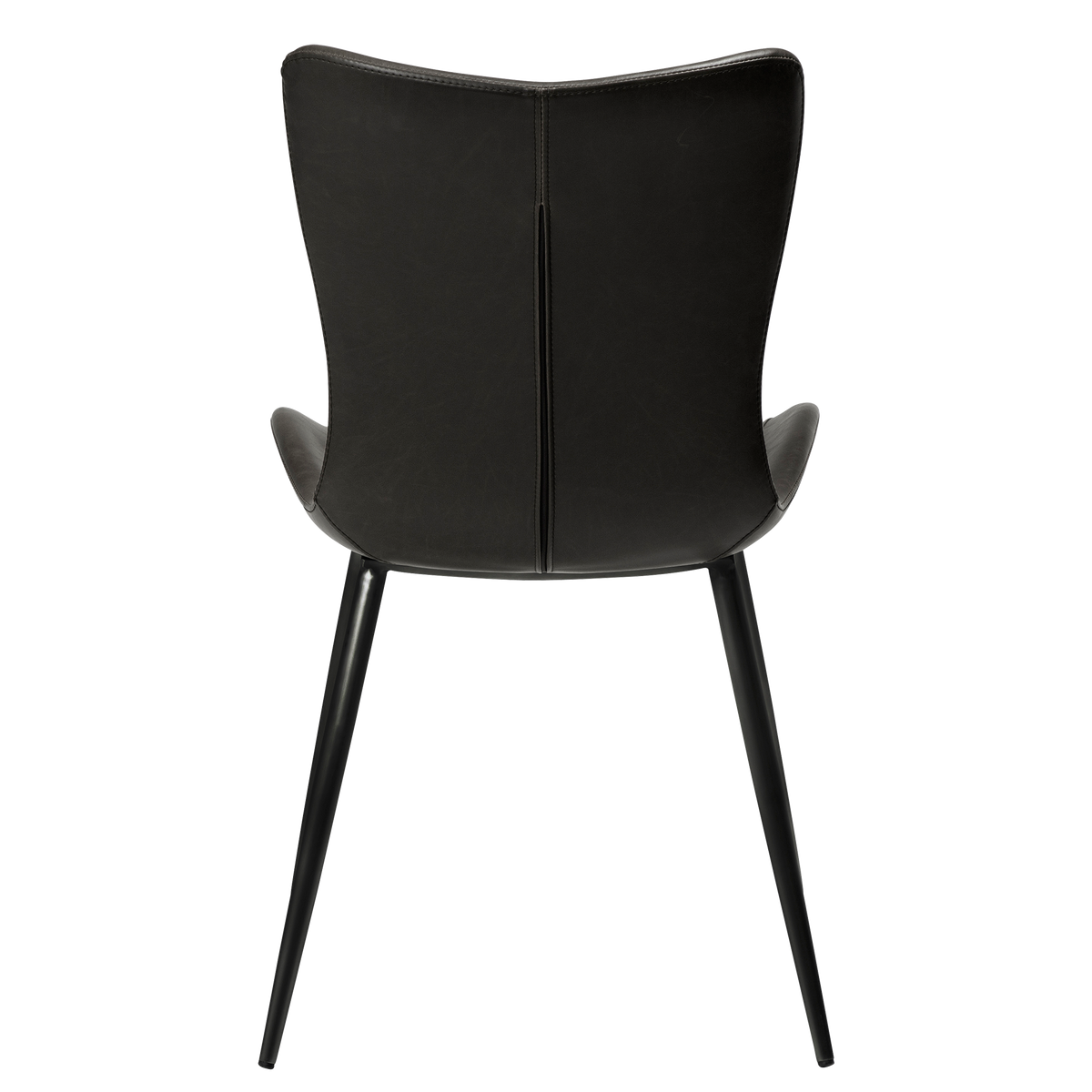 Stuhl Morus Kunstleder Vintage Schwarz (2er-Set)
