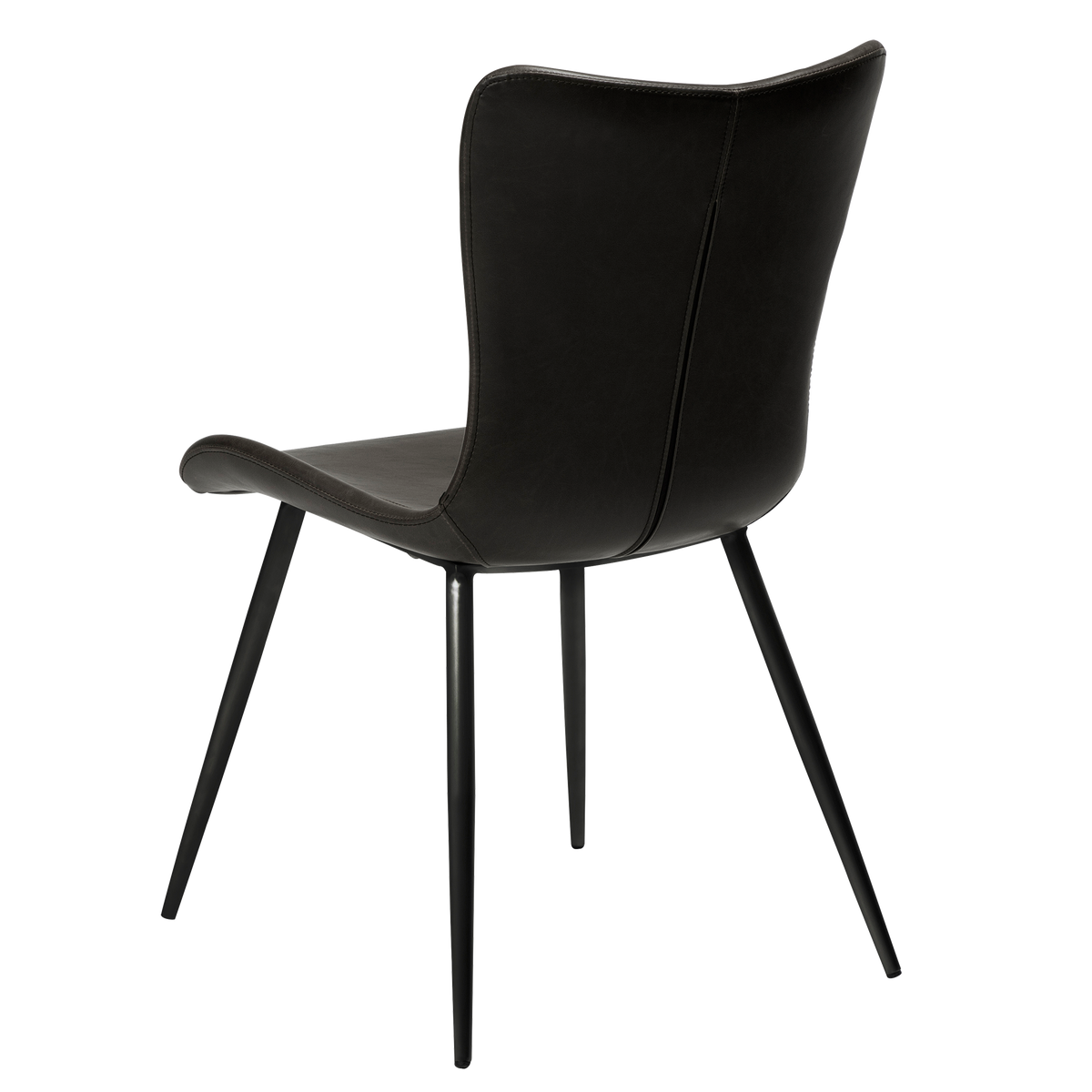 Stuhl Morus Kunstleder Vintage Schwarz (2er-Set)