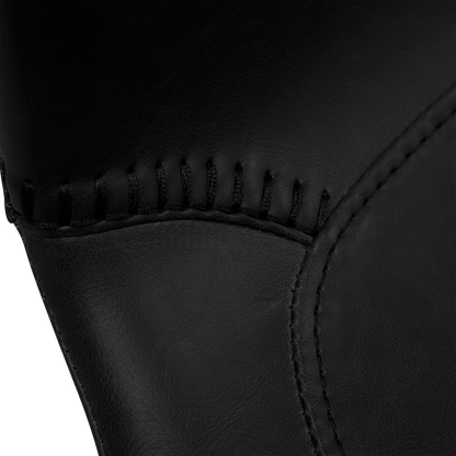 Stuhl Morus Kunstleder Vintage Schwarz (2er-Set)