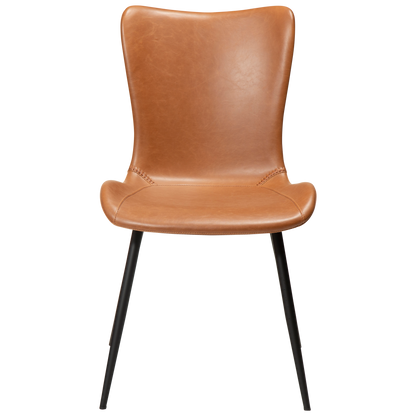 Stuhl Morus Kunstleder Mittelbraun (2er-Set)
