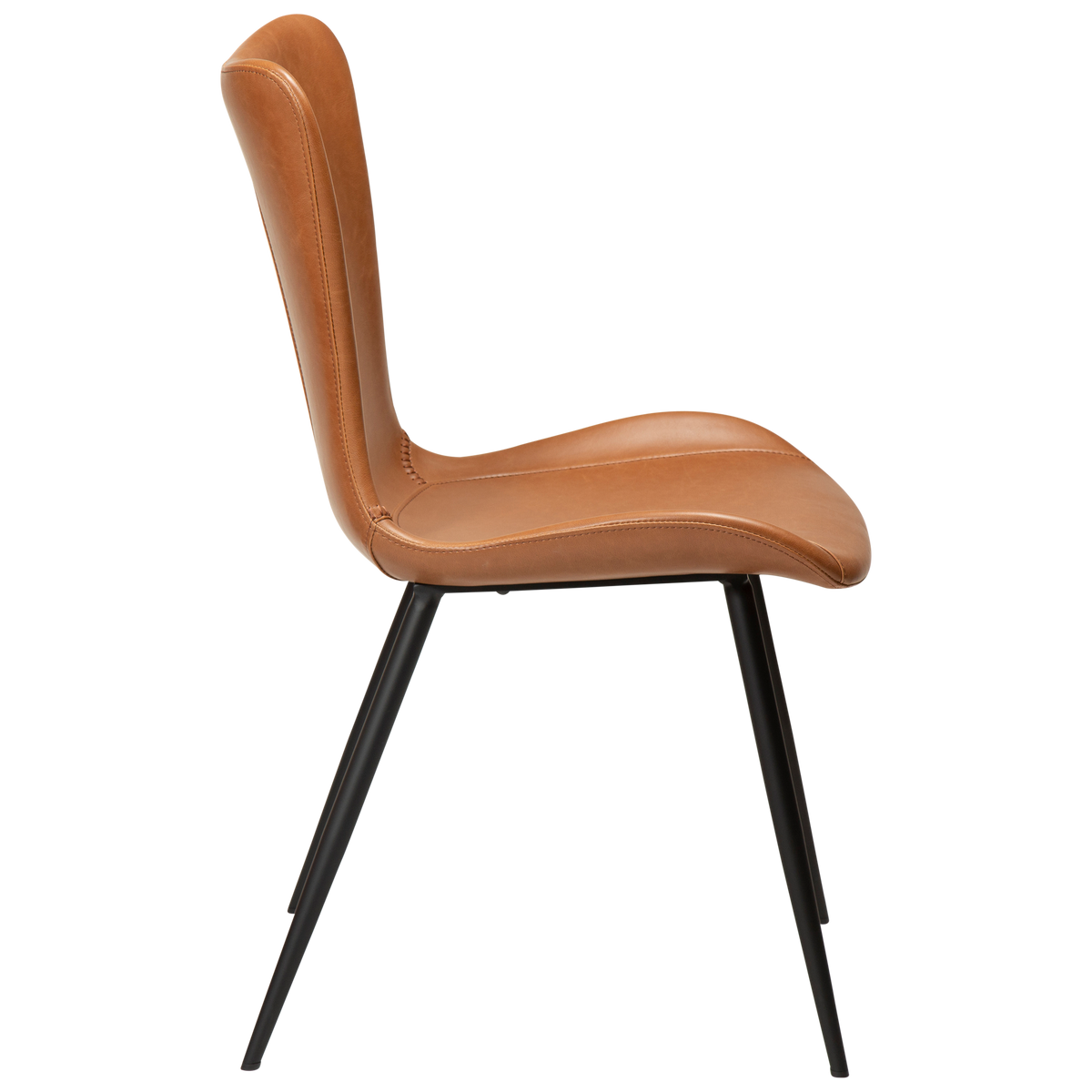 Stuhl Morus Kunstleder Mittelbraun (2er-Set)