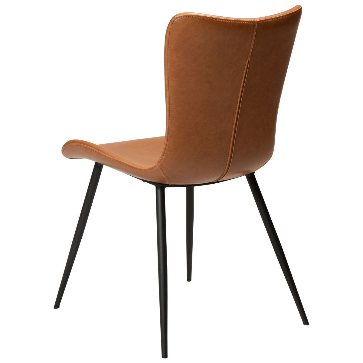 Stuhl Morus Kunstleder Mittelbraun (2er-Set)