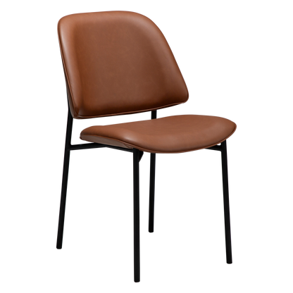Stuhl Olea Kunstleder Cognac (2er-Set)