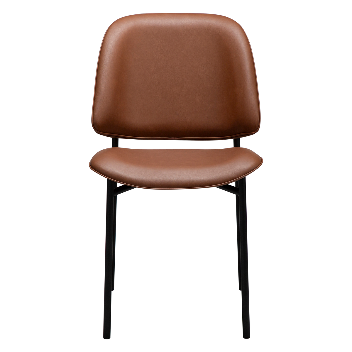 Stuhl Olea Kunstleder Cognac (2er-Set)