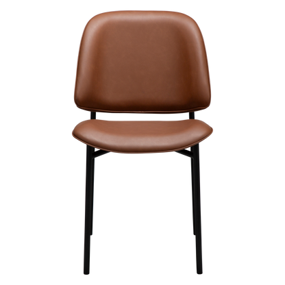 Stuhl Olea Kunstleder Cognac (2er-Set)