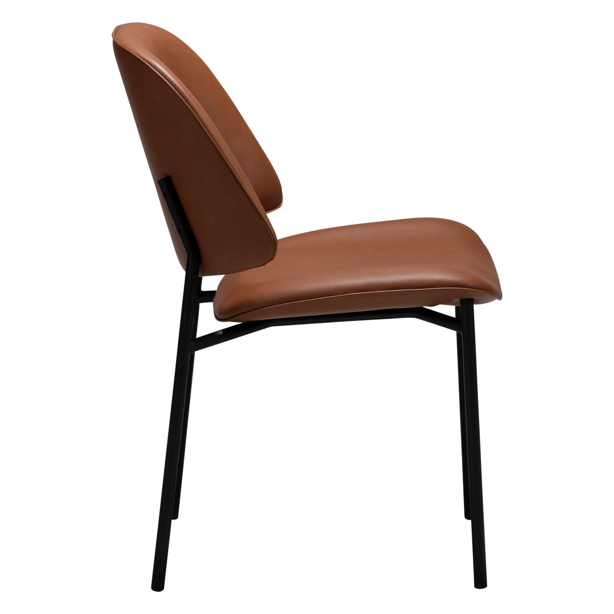 Stuhl Olea Kunstleder Cognac (2er-Set)