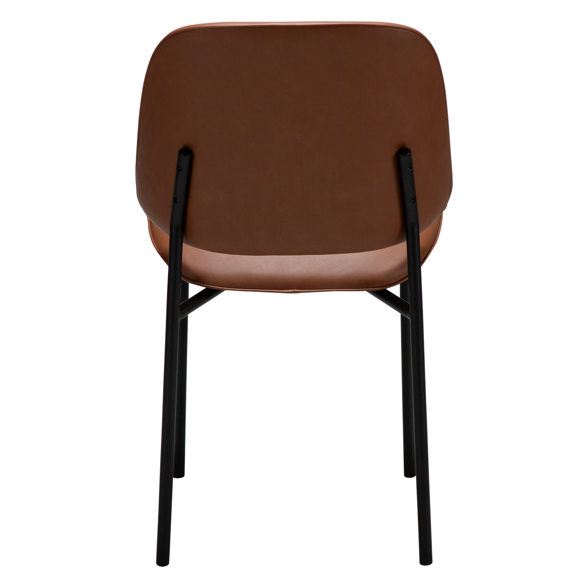 Stuhl Olea Kunstleder Cognac (2er-Set)
