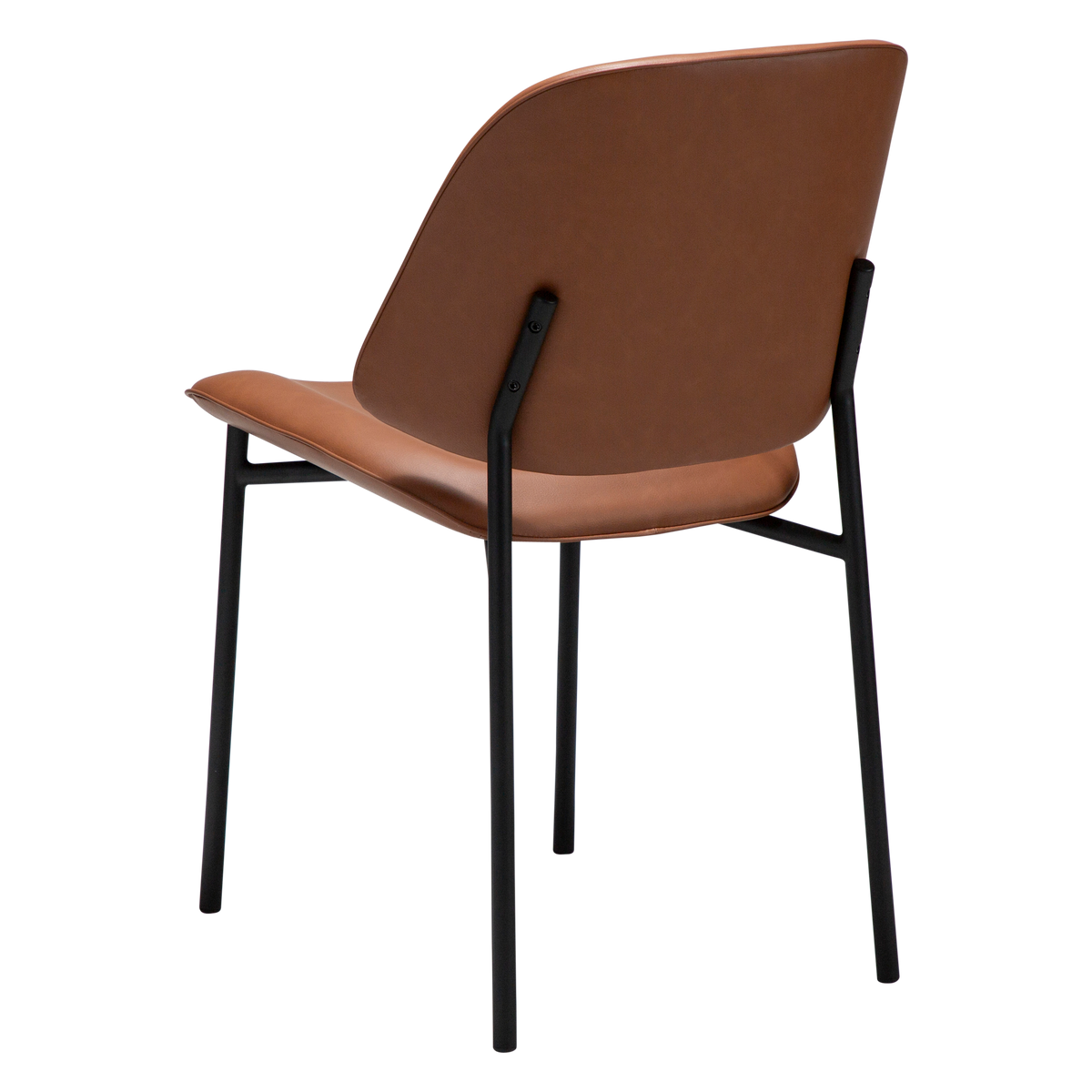 Stuhl Olea Kunstleder Cognac (2er-Set)