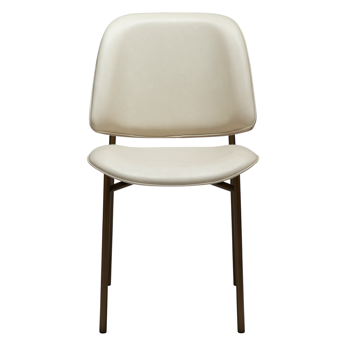 Stuhl Olea Kunstleder Mandelbeige (2er-Set)