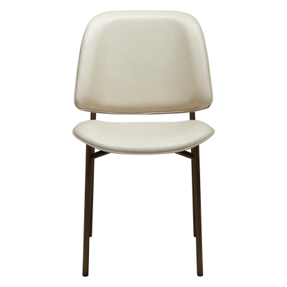 Stuhl Olea Kunstleder Mandelbeige (2er-Set)