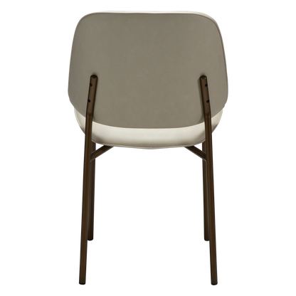 Stuhl Olea Kunstleder Mandelbeige (2er-Set)