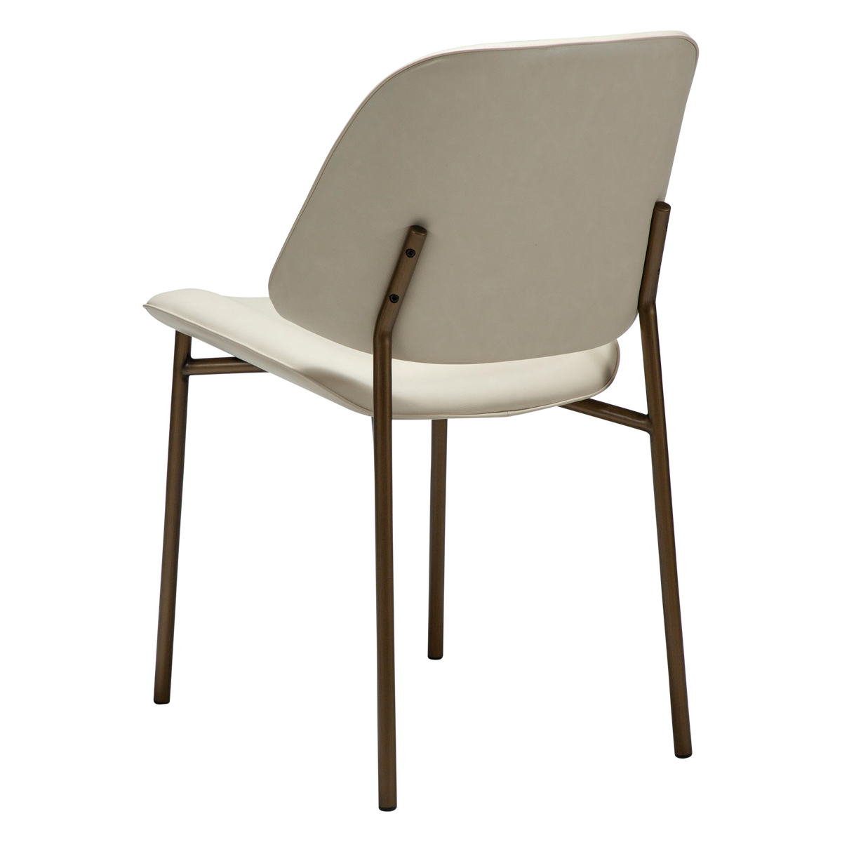 Stuhl Olea Kunstleder Mandelbeige (2er-Set)