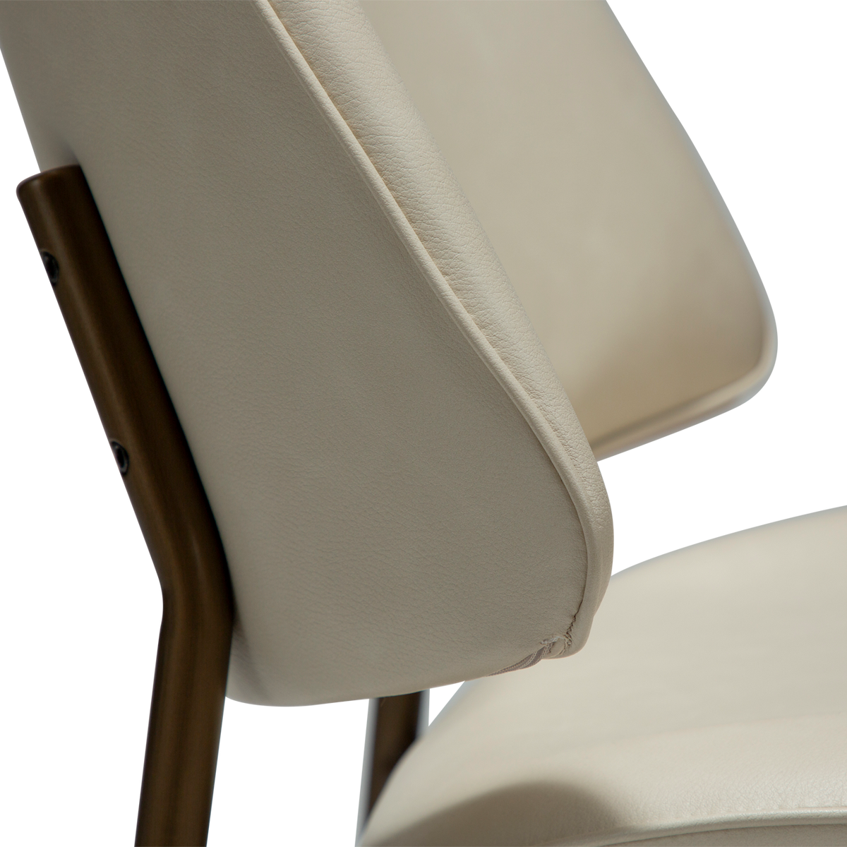 Stuhl Olea Kunstleder Mandelbeige (2er-Set)